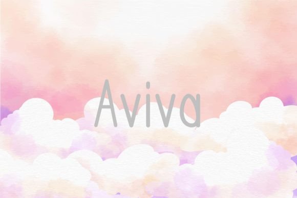 Aviva: A Handwritten Typeface for Marketing Visuals