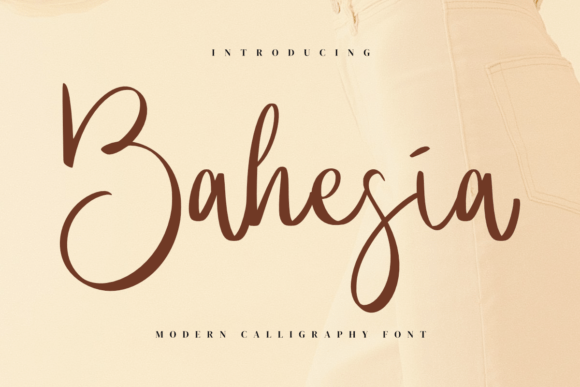 Bahesia: A Calligraphy Font for Elegant Branding