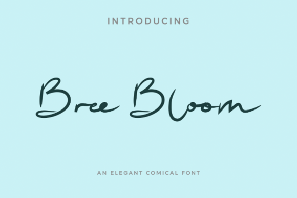 Bree Bloom: A Hand-Lettered Script Font for Handmade Sellers and Crafters