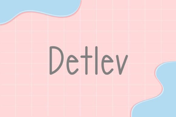 Detlev: A Friendly Handwritten Font for Editorial Design and Publishing