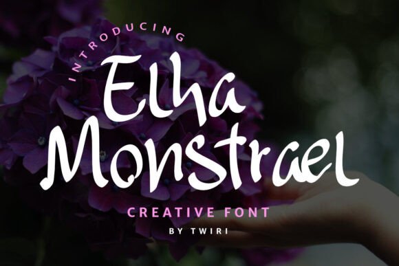 Elha Monstrael: A Handwritten Font for Editorial Design