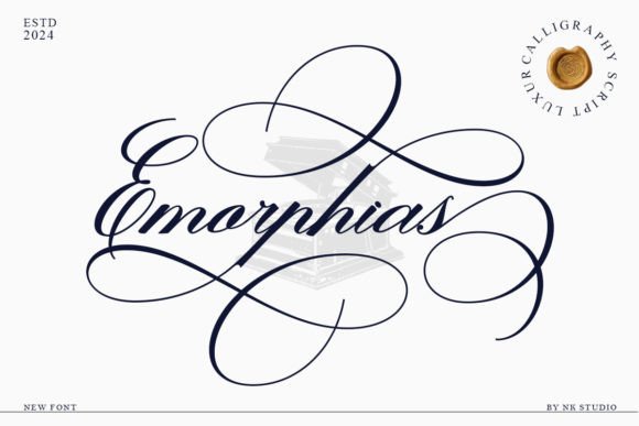Emorphias: A Calligraphy Font for Refined Editorial Design