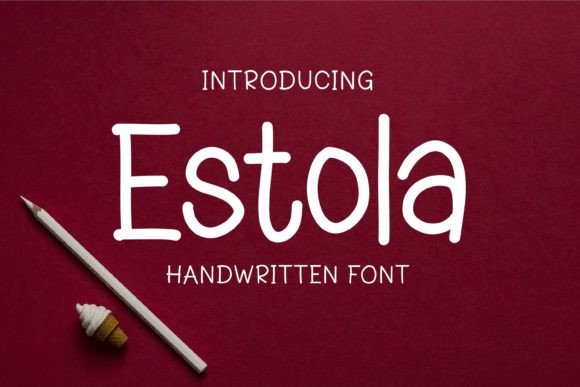 Estola Font Brings Handcrafted Charm to Your Product Designs