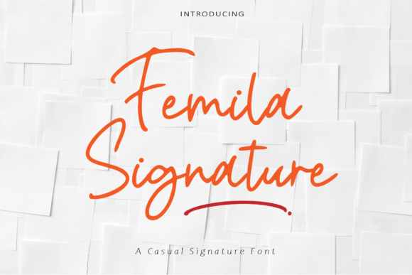Femila Signature: A Handcrafted Font That Elevates Small Business Branding
