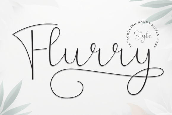 Flurry: A Whimsical Display Font for Editorial Design and Content Branding