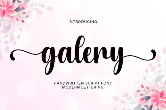 Galery Font: A Handwritten Typeface for Editorial Design