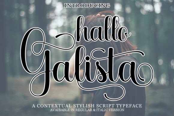 Hallo Galista: A Handwritten Font for Crafters and Makers