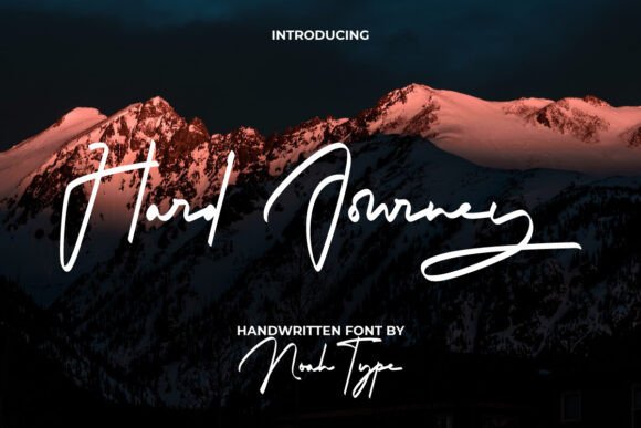 Hard Journey: A Handwritten Font for Craft and Product Design