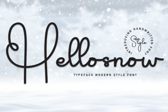 Hellosnow: A Handwritten Display Font for Scroll-Stopping Content