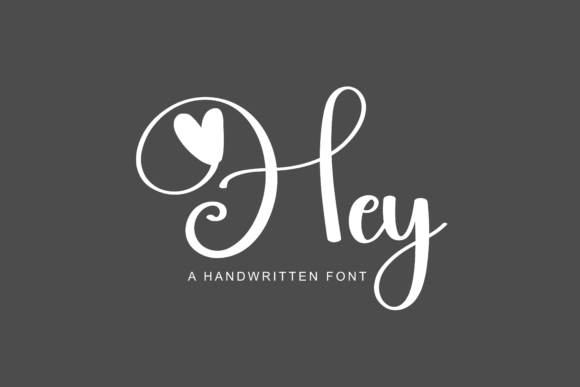 Hey Font: A Modern Script Typeface for Campaign Design