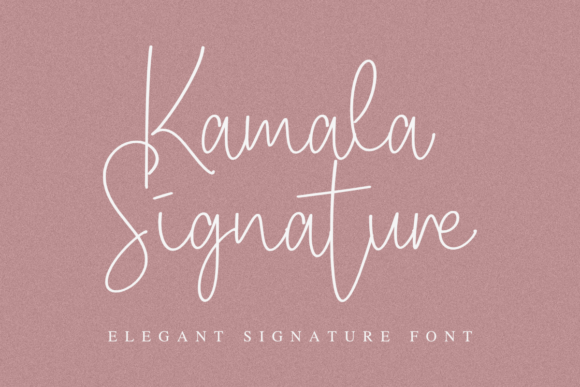 Kamala Signature: A Refined Script Font for Small Business Branding