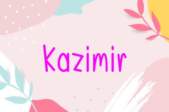 Kazimir: A Friendly Handwritten Font for Crafters and Creators