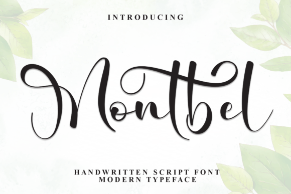 Montbel Script Font: Elegant Designs for Handmade Sellers