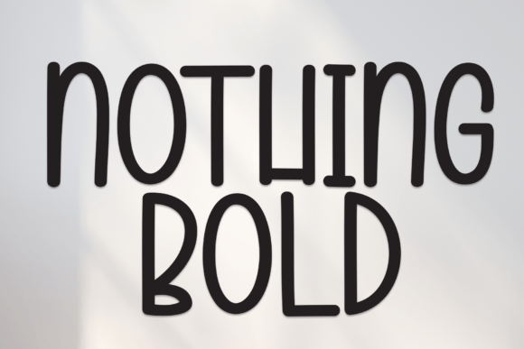 Nothing Bold: A Handwritten Font for Marketing Impact