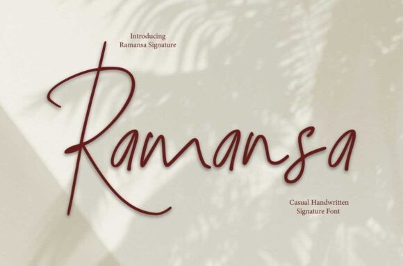 Ramansa: A Script Font Built for Editorial Storytelling