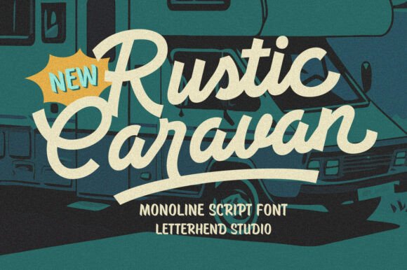 Rustic Caravan: A Brand Designer's Review of This Casual Script Font
