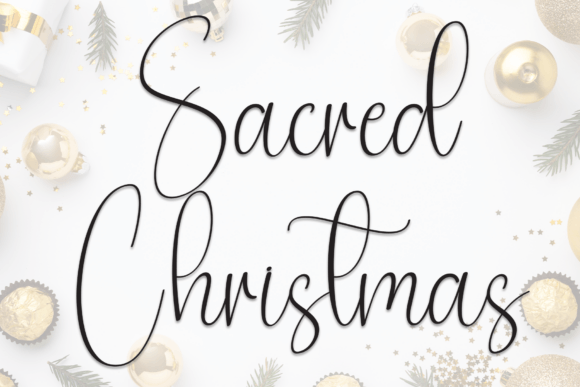 Sacred Christmas Font: A Playful Script for Standout Campaigns