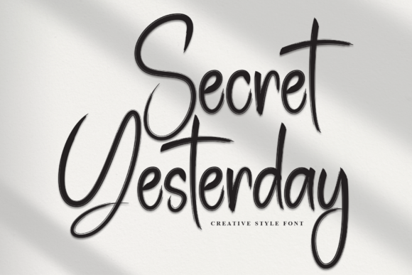 Secret Yesterday: A Script Font That Transforms Digital Branding