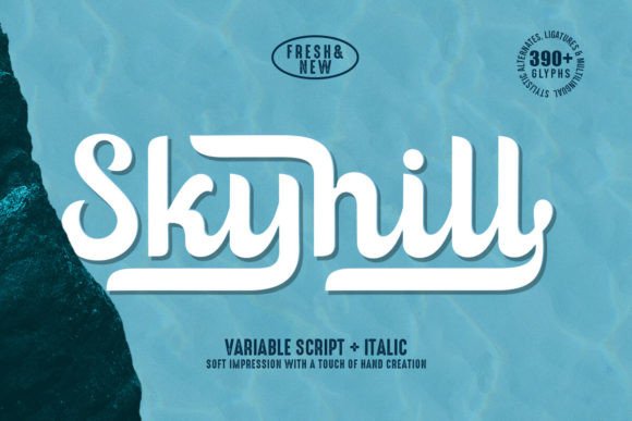 Skyhill: A Script Font That Brings Warmth to Editorial Design
