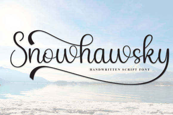 Snowhawsky: A Handwritten Font for Editorial Design