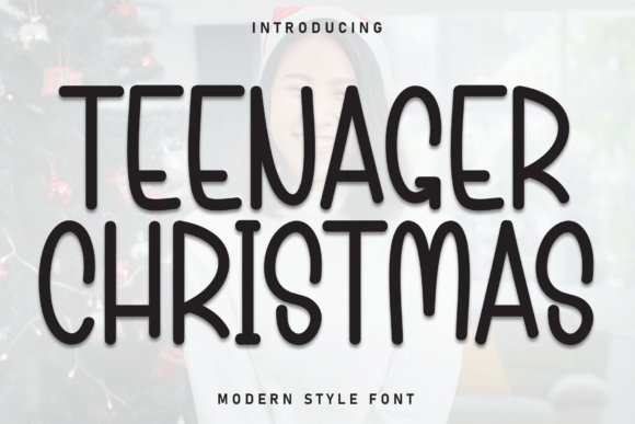 Teenager Christmas: A Playful Display Font for Editorial Design