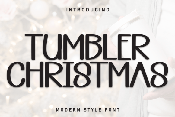 Tumbler Christmas Font: A Handwritten Display Typeface for Crafters and Sellers