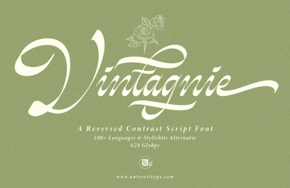 Vintagnie: A Vintage Script Font for Thoughtful Editorial Design