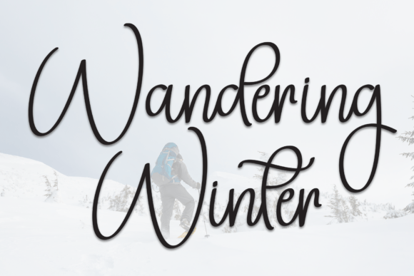 Wandering Winter: A Script Font That Elevates Editorial Design
