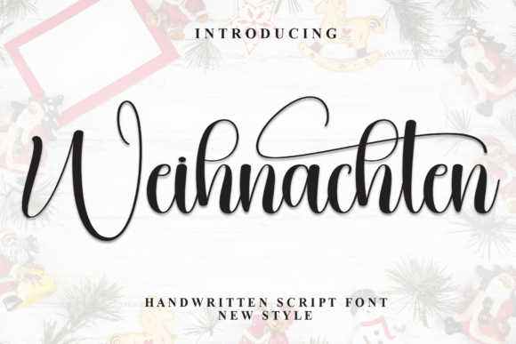 Weihnachten Script Font Brings Elegance to Editorial Design