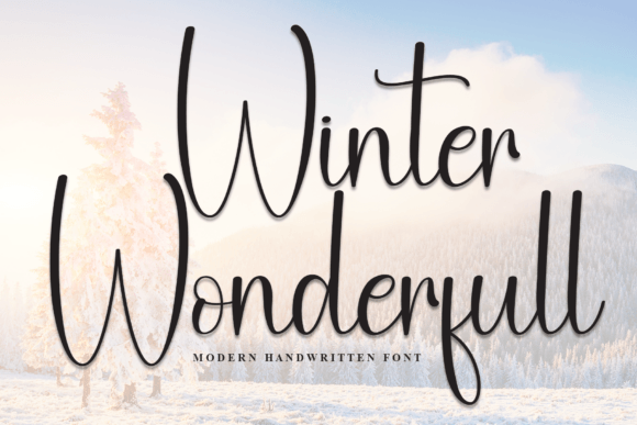 Winter Wonderfull: A Handwritten Font for Craft Products