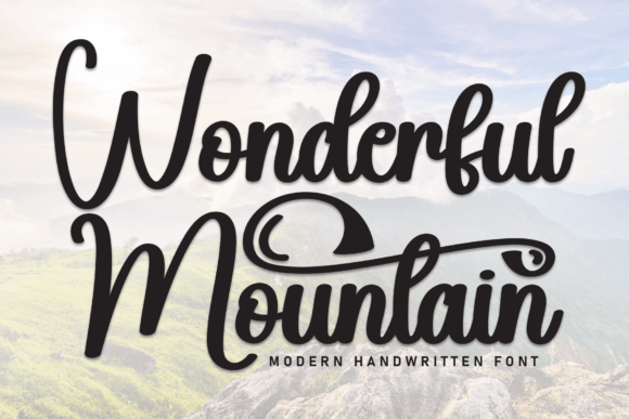 Your Brand with Wonderful Mountain Handwritten Font